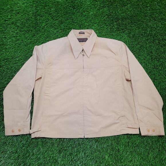 VTG 70s Arnold Palmer Cropped Golf Jacket by Robert Lewis L Weather-Flight - Picture 1 of 10